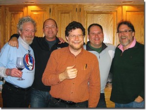 guys (L) George Heritier, Jon Cook, Steve Guattery in front, Larry Meehan and Mark Criden